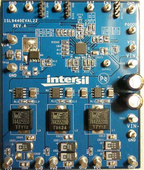 Isl9440eval2z Triple 180° Out Of Phase Step Down Pwm And Single