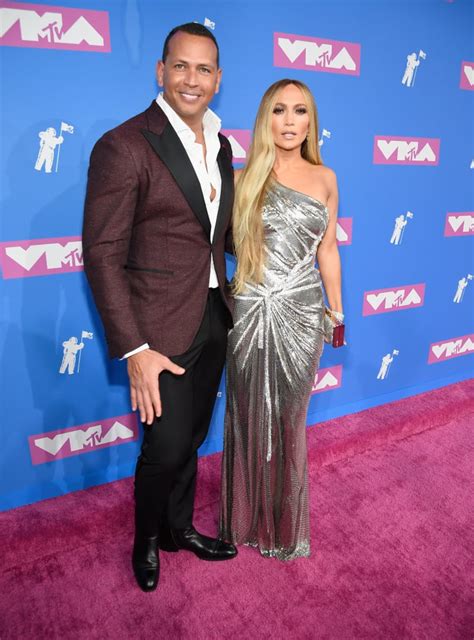 Jennifer Lopez And Alex Rodriguez At The Vmas 2018 Popsugar Celebrity