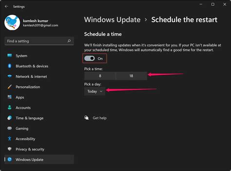 How To Schedule A Restart For Windows Updates On Windows 11 Gear Up