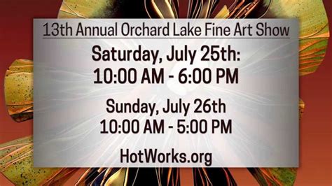 Orchard Lake Fine Art Show Promo Youtube
