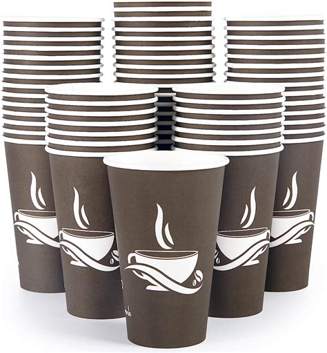 Litopak 210 Pack 16 Oz Paper Cups Disposable Coffee Cups