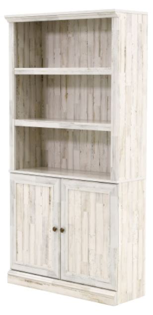 Sauder® Sauder Select White Plank® Bookcase With Doors Economy Furniture