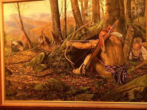 indians hunting turkey print at tje national wild turkey federation 2005 convention