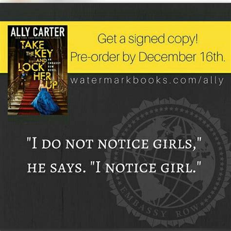 Ally Carter Take The Key And Lock Her Up Best Authors Favorite Authors Favorite Books Her