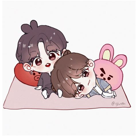 Tjkv0901🐯 On Twitter Anime Character Drawing Vkook Fanart Character