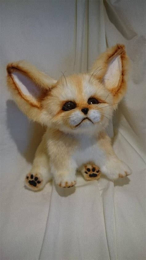 Fennec Fox Ooak Handmade Plush Annarealistictoys Cub Realistic Teddy