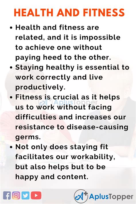 Health And Fitness Essay Essay On Health And Fitness For Students And