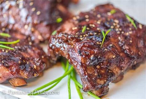 Lift and loosen the membrane until it breaks, then grab a corner of it with a paper towel and pull it off. Asian BBQ Pork Baby Back Ribs - Panlasang Pinoy