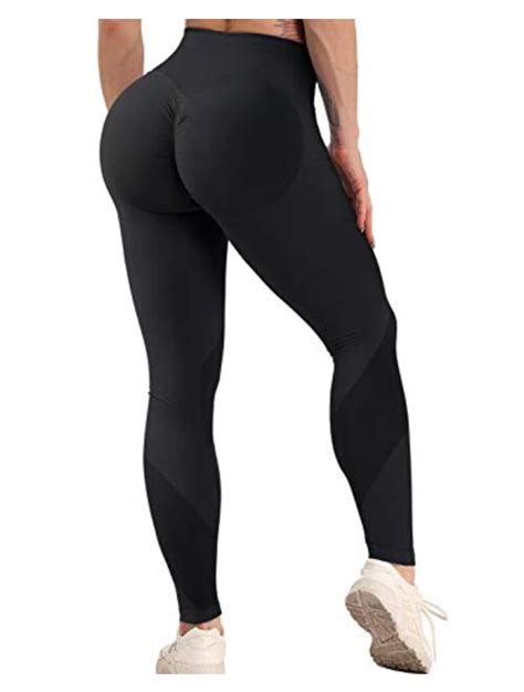 buy omkagi women tik tok scrunch butt lifting leggings seamless high waisted workout pants