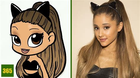 How To Draw A Ariana Grande Cute Easy Step By Step Drawing Lessons For