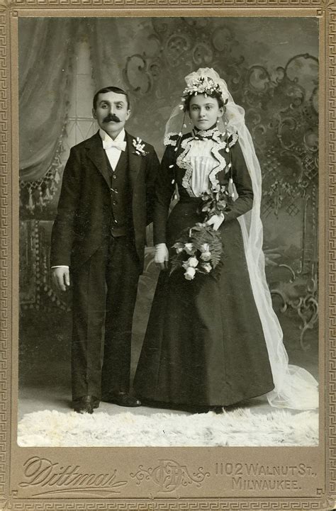 Cabinet Card Photos Of 19th Century Newlyweds
