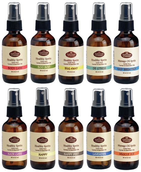 Heathly Massage Oils Spray Variety Pack Aromatherapy Massage Spritz Kits And T Sets