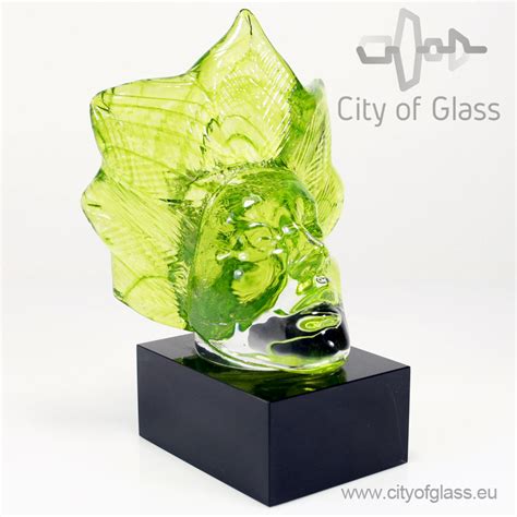 Crystal Glas Sculpture Spring By Loranto 21 Cm City Of Glass