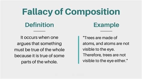 What Is The Fallacy Of Composition Definition And Examples