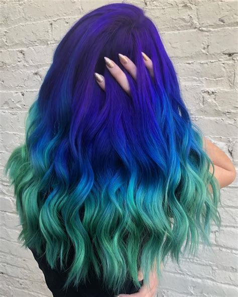 17 Hq Photos Purple To Blue Ombre Hair Splat Complete