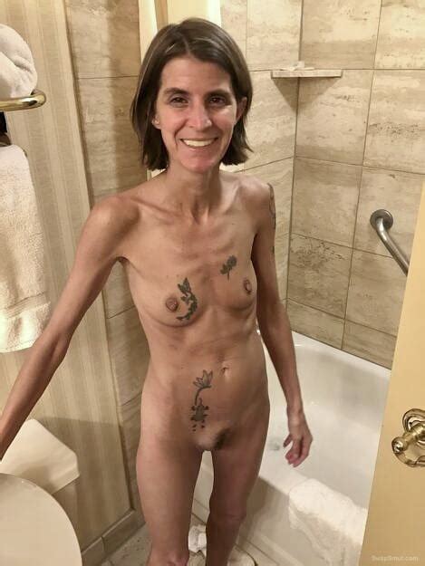 skinny tattooed gilf shows off her hairy cunt and tiny tits 150 pics xhamster