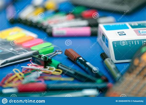 School And Office Stationary Office Supplies Editorial Stock Photo