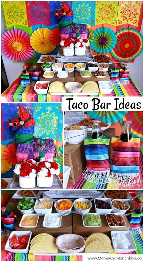 Taco Bar Ideas Moms And Munchkins Mexican Birthday Parties Mexican