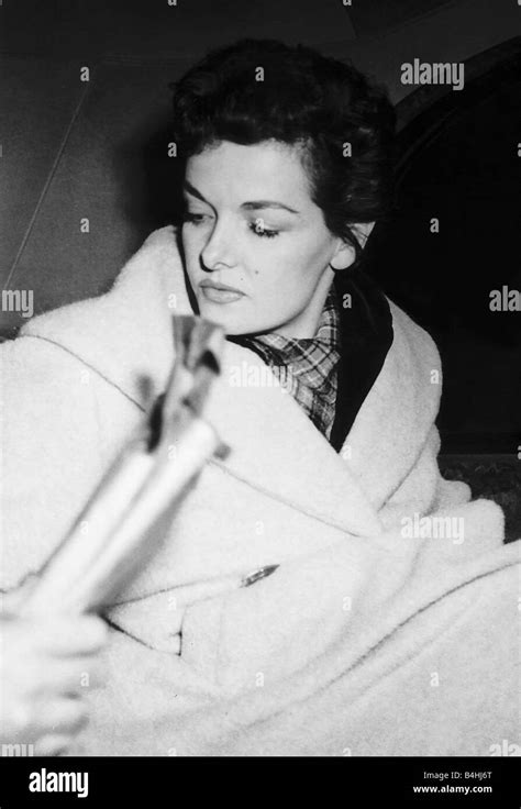 Jane Russel American Actress October 1954 Stock Photo Alamy