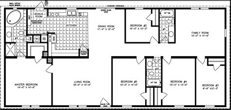 Bedroom Triple Wide Mobile Home Floor Plans House Design Ideas