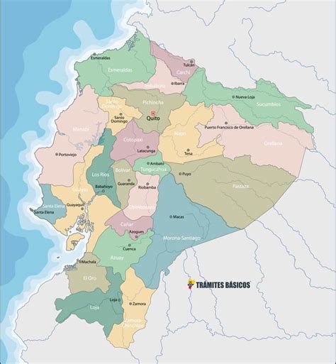 Conoce Las Provincias Y Capitales Del Ecuador Mapa
