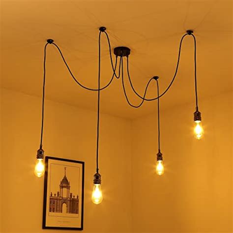 Baycheer Vintage Ceiling Lamp Hanging Lighting Edison Multiple