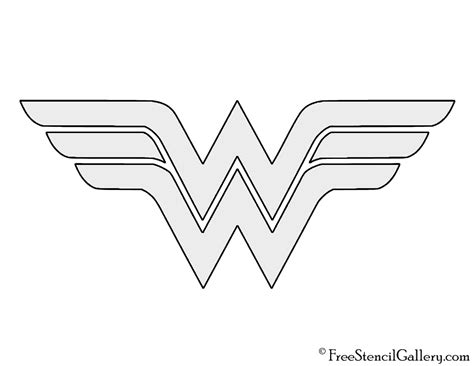 Wonder Woman Symbol Stencil Free Stencil Gallery