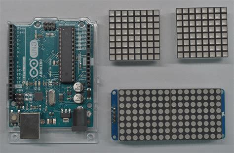 Nico Face Expression Hardware Arduino Microprocessor Two 8x8 Matrix