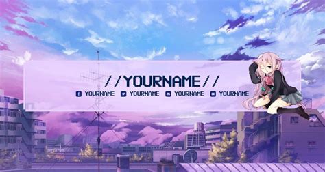 Anime Profile Twitch Banner Etsy