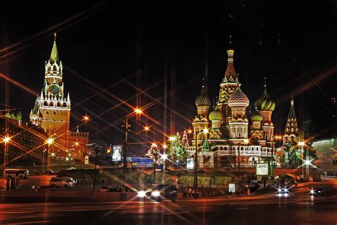 Moscow At Night Wallpapers Wallpaper Cave