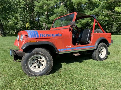 1979 Jeep Cj 7 Convertible Red 4wd Manual Renegade For Sale Photos