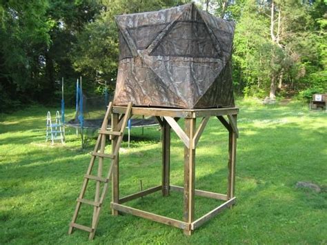 Homemade Elevated Hunting Blind Plans Homemade Ftempo Ground Blinds