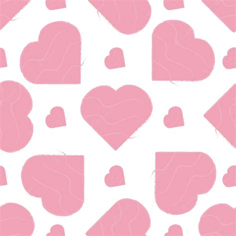 Premium Vector Pink Heart Pattern In Vector Packaging Pattern