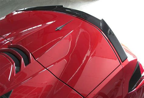 2020 C8 Corvette Stingray Low Profile Rear Spoiler Carbon Flash