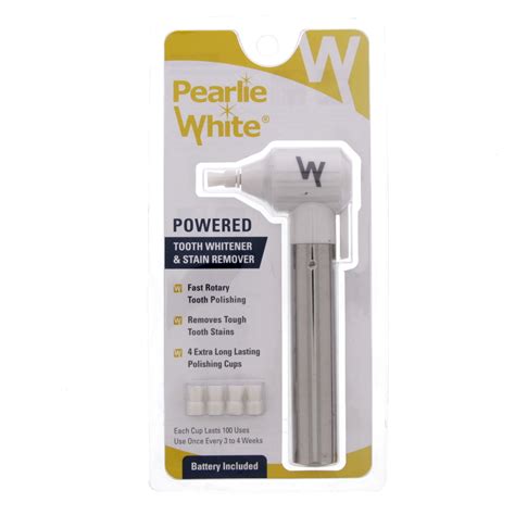 Pearlie White Powered Tooth Whitener And Stain Remover With 4 Polishing