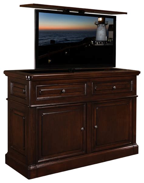 77 wide x 25.5 deep x 40 ¾. HIdden TV lift furniture Cabinet, US Made Point Loma ...