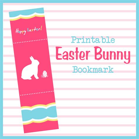 Diddles And Dumplings Printable Easter Bunny Bookmark