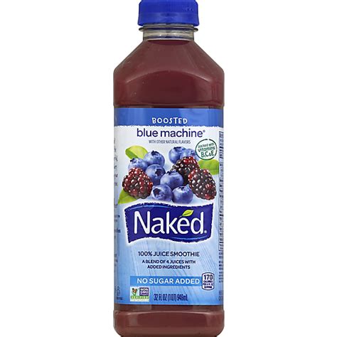 Naked Boosted Smoothie Blue Machine 32 Fl Oz Bottle Smoothies Sun Fresh