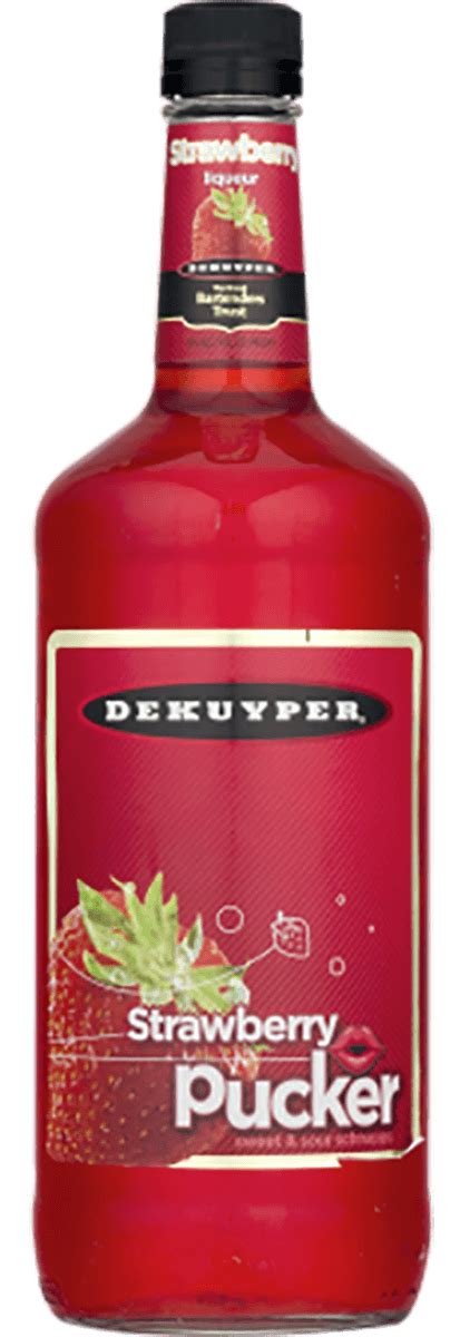 Dekuyper Strawberry Pucker 1 L Bremers Wine And Liquor