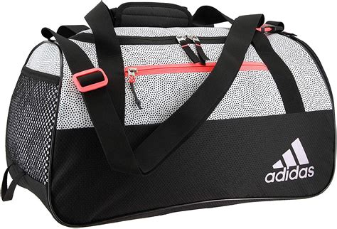 Adidas Womens Squad Duffel Bag White Gripblacklucid Red