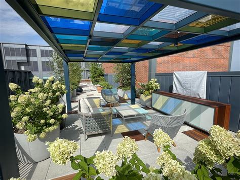 Manhattan Terrace Design Roof Garden Planter Boxes Outdoor Seating