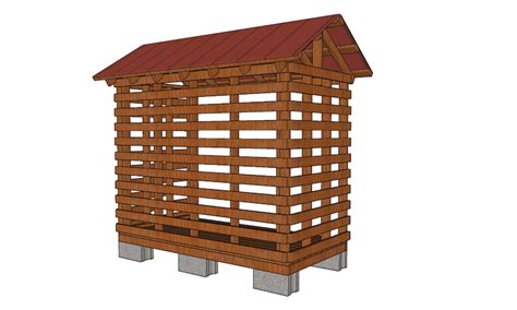 4x8 1 Cord Firewood Shed Plans Etsy