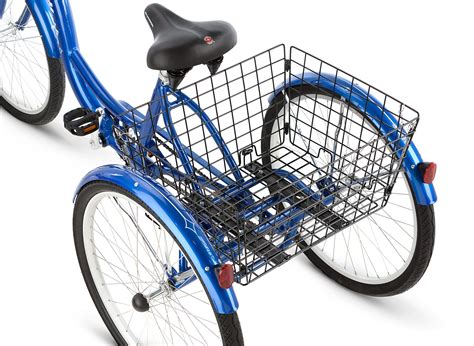 galleon schwinn meridian full size adult tricycle 26 wheel size bike trike blue