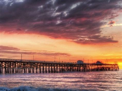 California Beach Dock Sunset Iphone 6 Plus Pier At Sunset Hd Wallpaper