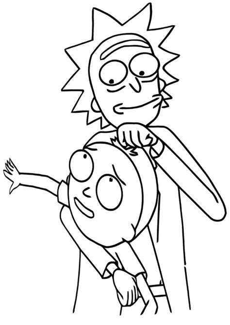 48 Rick And Morty Coloring Page