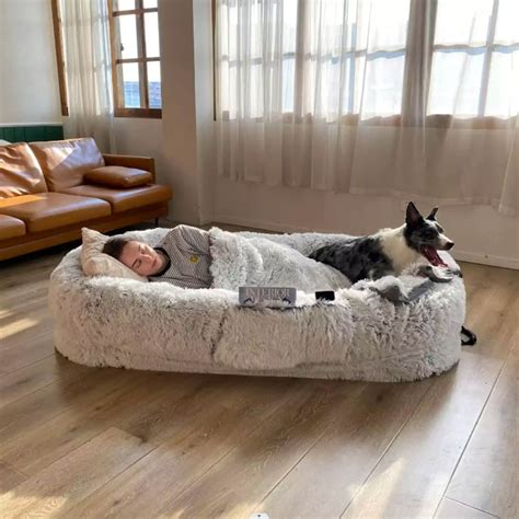 Human Dog Bed Giant Dog Bed For Humans Extra Large Dog Bed Etsy Uk