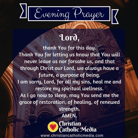 Evening Prayer Catholic Tuesday 4 7 2020 Christian Catholic Media
