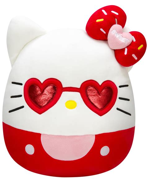 Buy Squishmallows Hello Kitty With Red Glasses 14 Inch Plush Sanrio