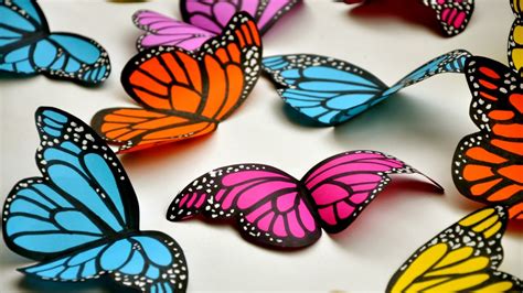 Create Simple And Beautiful Paper Butterflies Diy Crafts