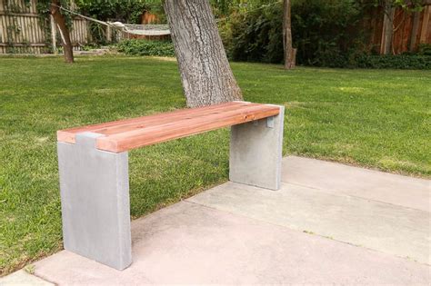 How To Build A Concrete Garden Bench Garden Design Ideas